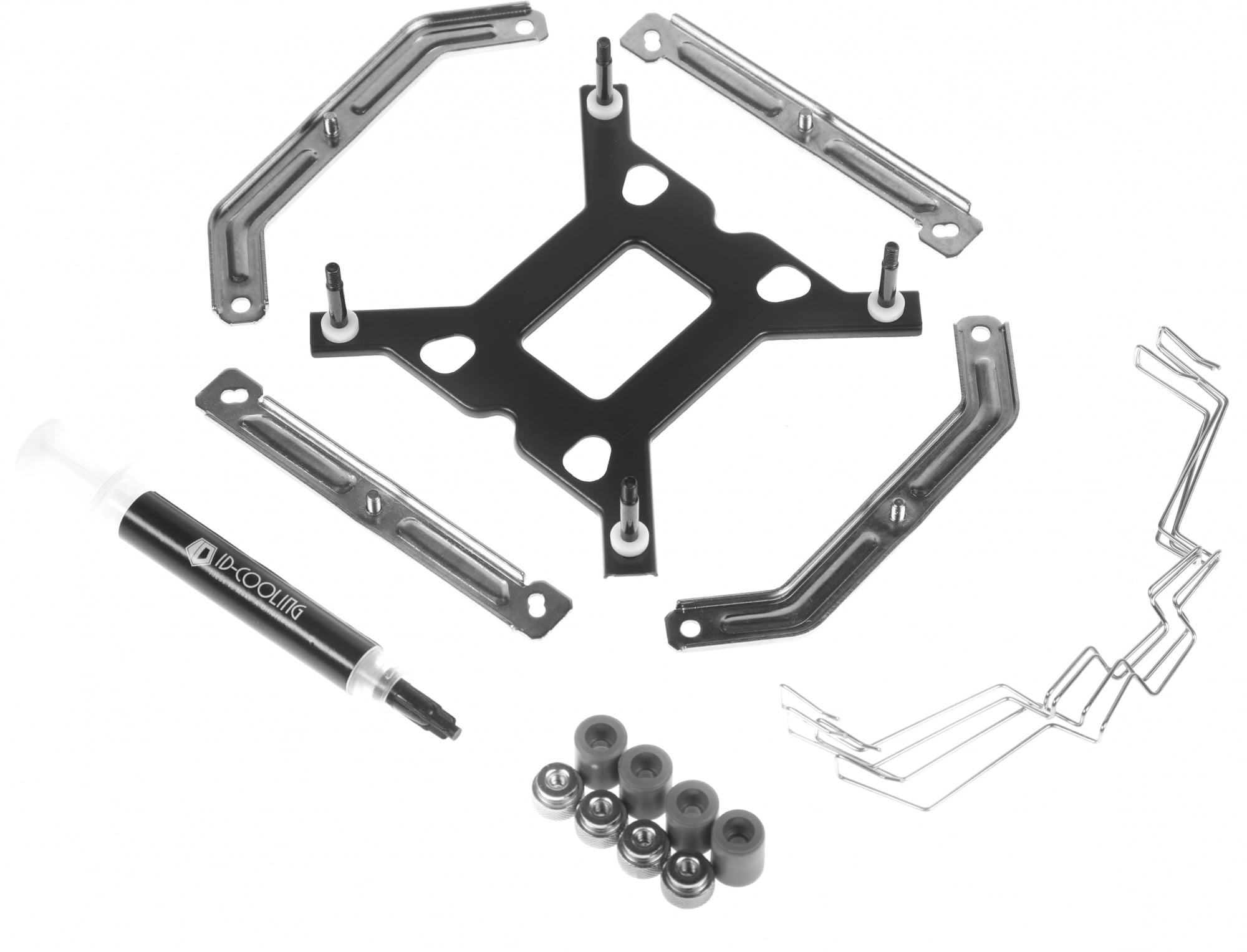 Устройство охлаждения(кулер) ID-Cooling SE-224-XTS Soc-AM5/AM4/1200/1700/1851 серебристый/черный 4-pin 16-29dB Al+Cu 220W 650gr Ret