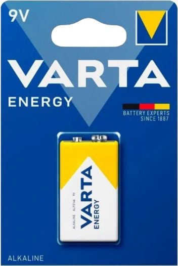 Батарейка VARTA 04122229411, 6LR61, 9V, Alkaline