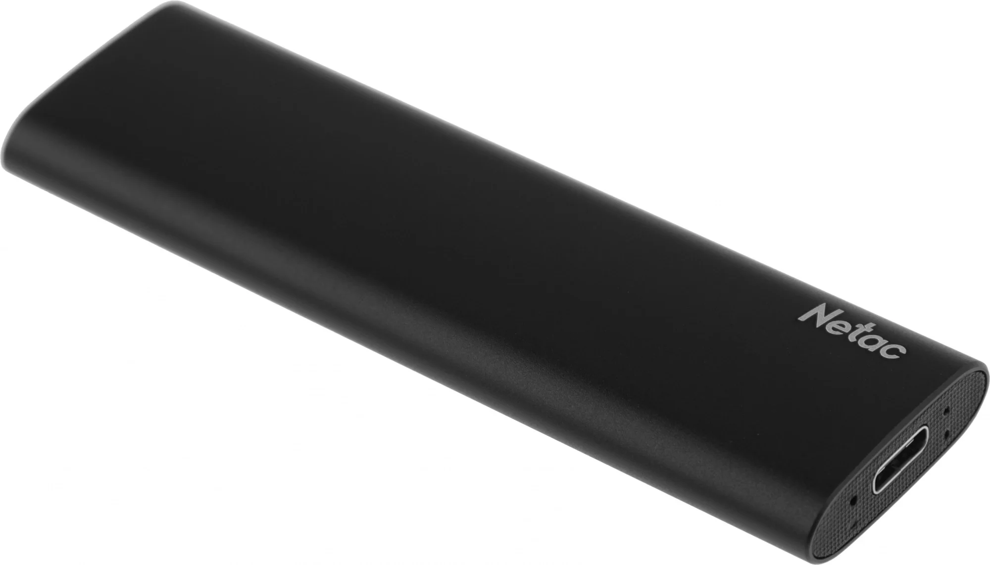 SSD накопитель Netac Z SLIM Black 250GB USB 3.2 Gen 2 Type-C External SSD, R/W up to 550MB/480MB/s,with USB-C to USB-A cable and USB-A to USB-C adapter 3Y wty