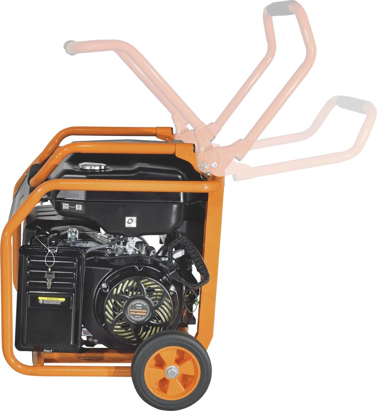 Электрогенератор бензиновый Carver PPG-8000ЕM, 6.5 кВт, 74 дБ, 89 кг