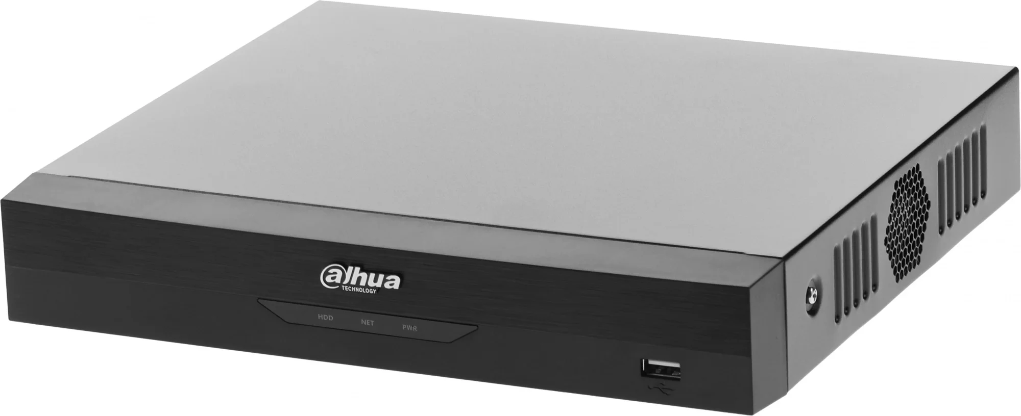 DAHUA DHI-NVR2104HS-P-I2 4-канальный IP-видеорегистратор с PoE, 4K и H.265+, видеоаналитика, входящий поток до 80Мбит/с, 1 SATA III до 10Тбайт