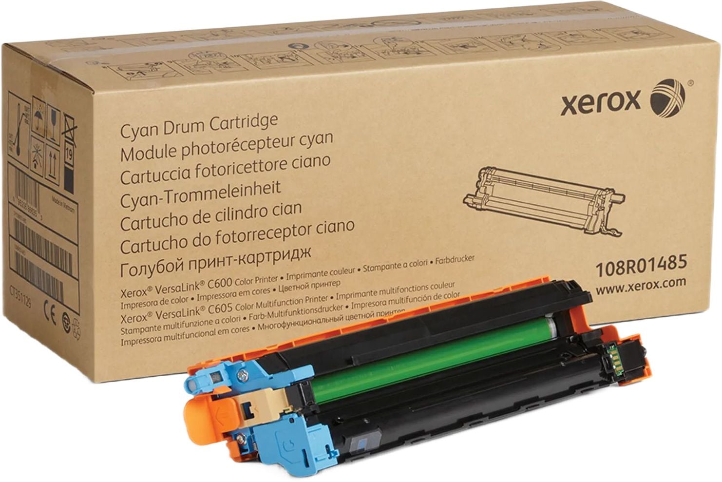 Xerox Блок фотобарабана 108R01485 голубой цв:40000стр. для VersaLink C600/C605 40K Xerox