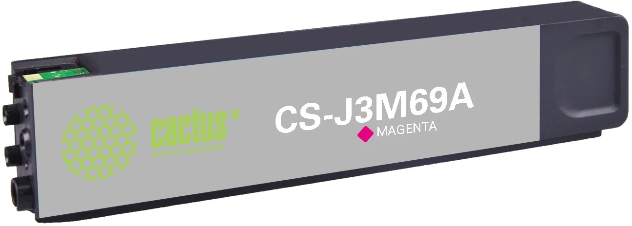 Картридж струйный Cactus CS-J3M69A (981A) пурпурный пигментный (120 мл) для HP PageWide 556dn Enterprise/586dn