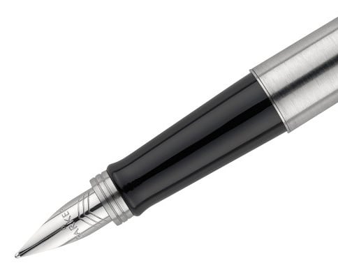 Ручка перьевая Parker Jotter Core F61 (2031012) Stainless Steel CT, M, сталь нержавеющая, блистер