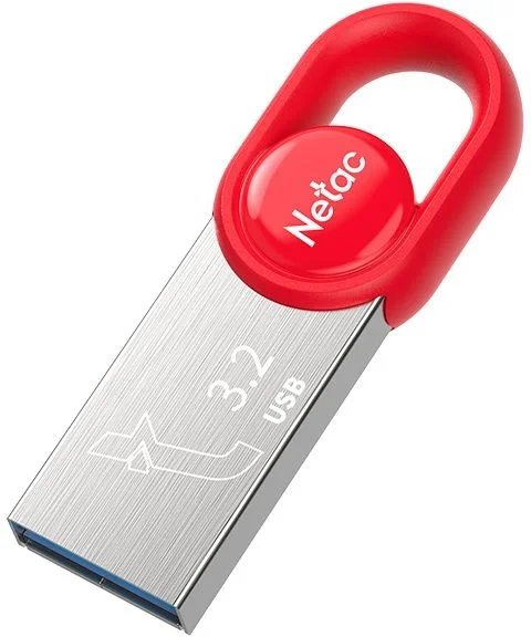 USB накопитель Netac - UM2, USB Type A (USB 3.2 Gen 1), 64 ГБ, read speed-140MB/s, цвет серебристый, NT03UM2N-064G-32RE