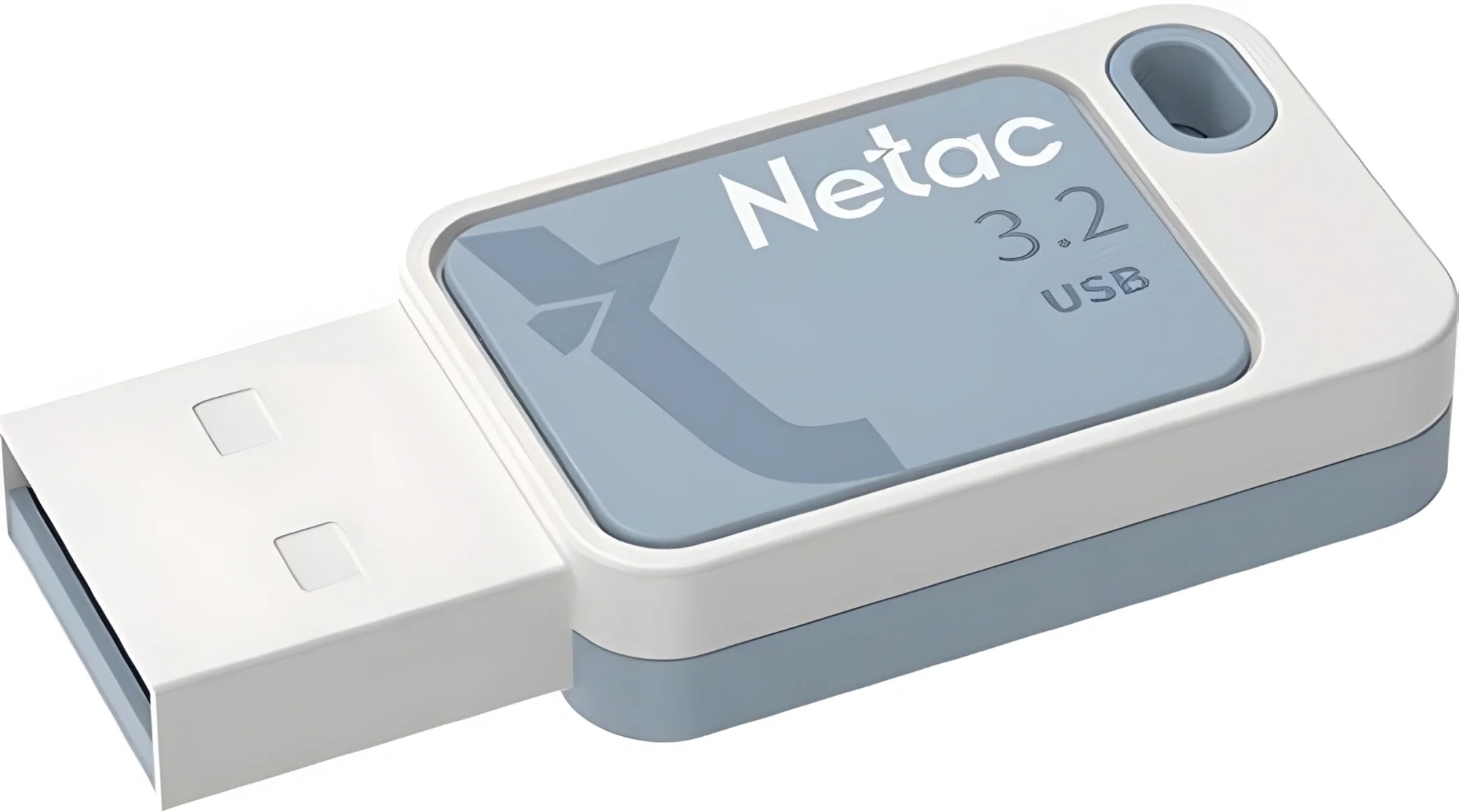 USB накопитель Netac - UA31, USB Type A (USB 3.2 Gen 1), 64 ГБ, цвет синий, NT03UA31N-064G-32BL