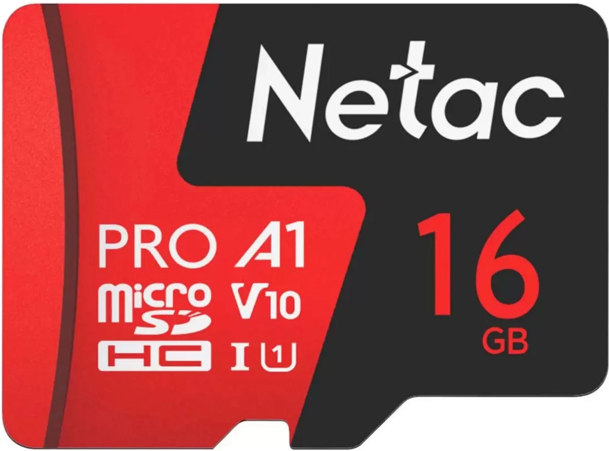 Карта памяти Netac - P500 Extreme Pro, microSDHC, read speed 90Mb/s, UHS-I Class 1, V10, A1, Class 10, 16GB, microSD -> SD адаптер, NT02P500PRO-016G-R