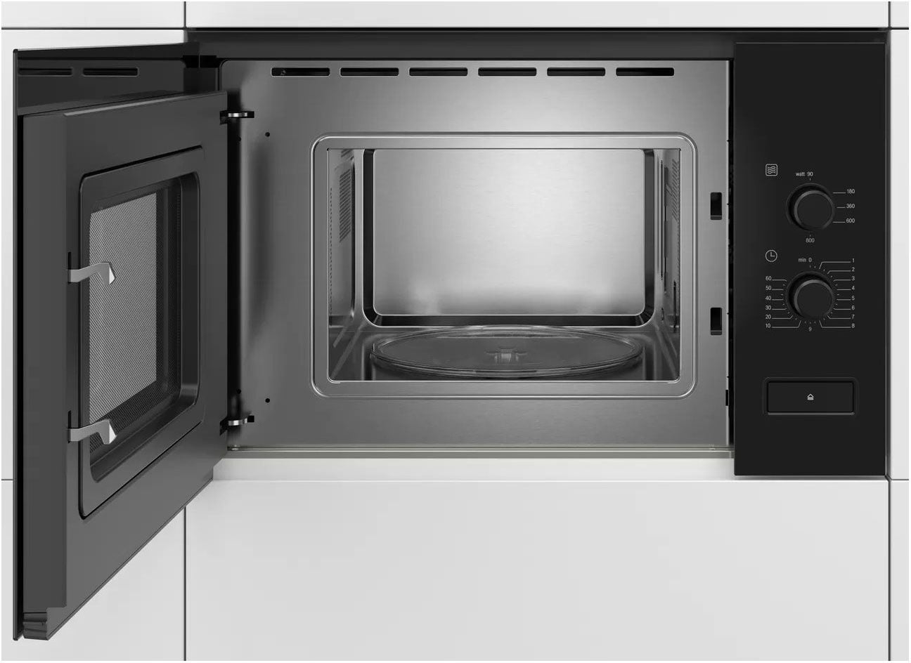 Bosch Микроволновая печь встраиваемая Bosch BFL520MB0 (Serie4 / черный / 20л / ширина - 59,4 см / 800Вт)
