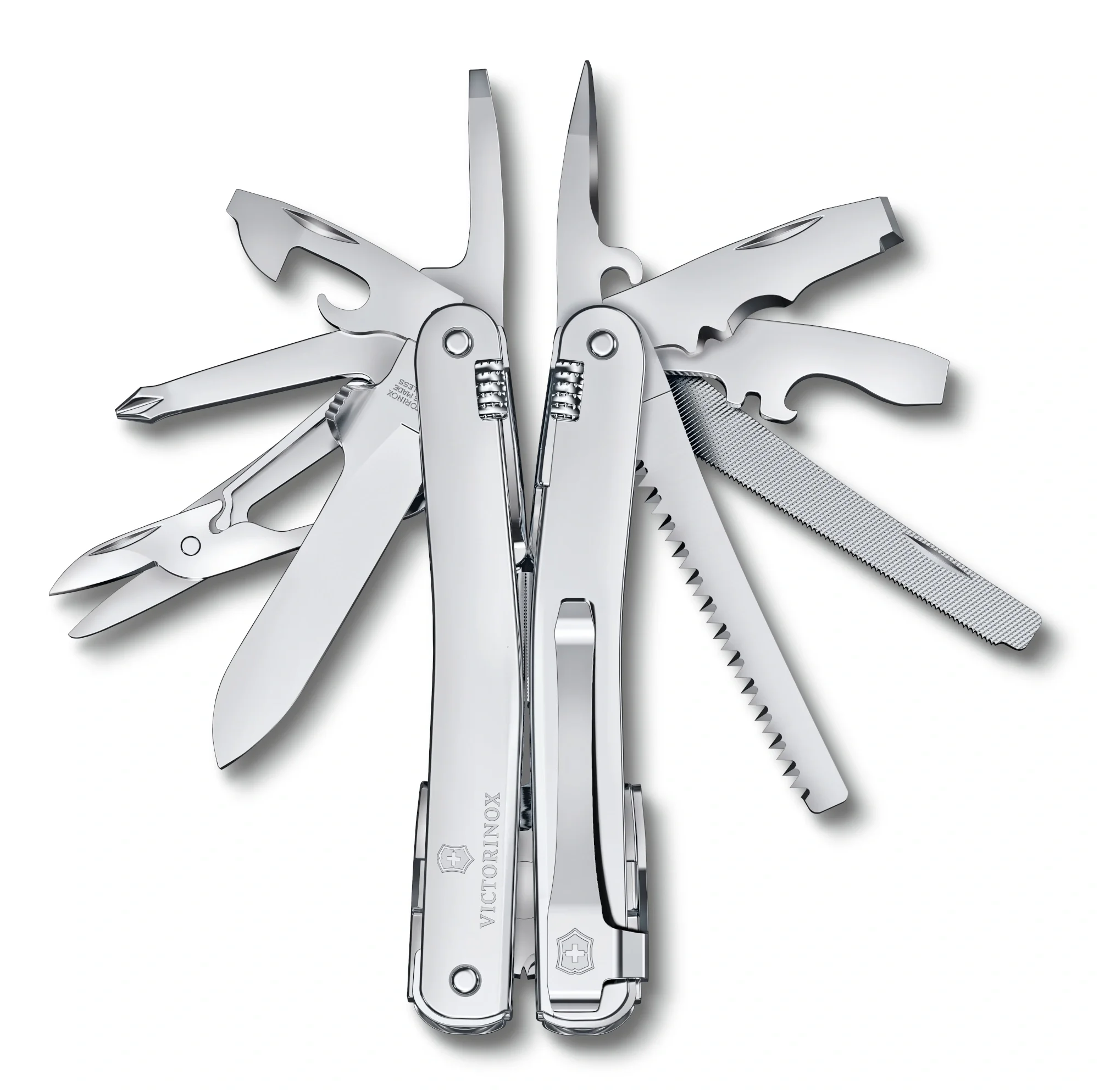 Мультитул Victorinox SwissTool Spirit MX Clip (3.0224.MKB1)  105мм  24функц.  серебристый блистер