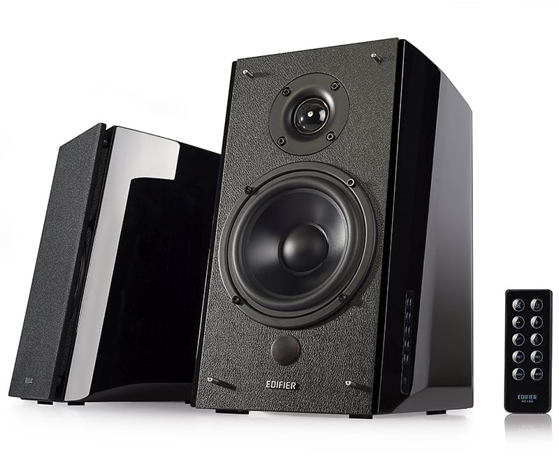 Колонки Edifier R2000DB, 2.0, коричневый, 2x24 Вт (ВЧ) + 2x36 Вт (НЧ)