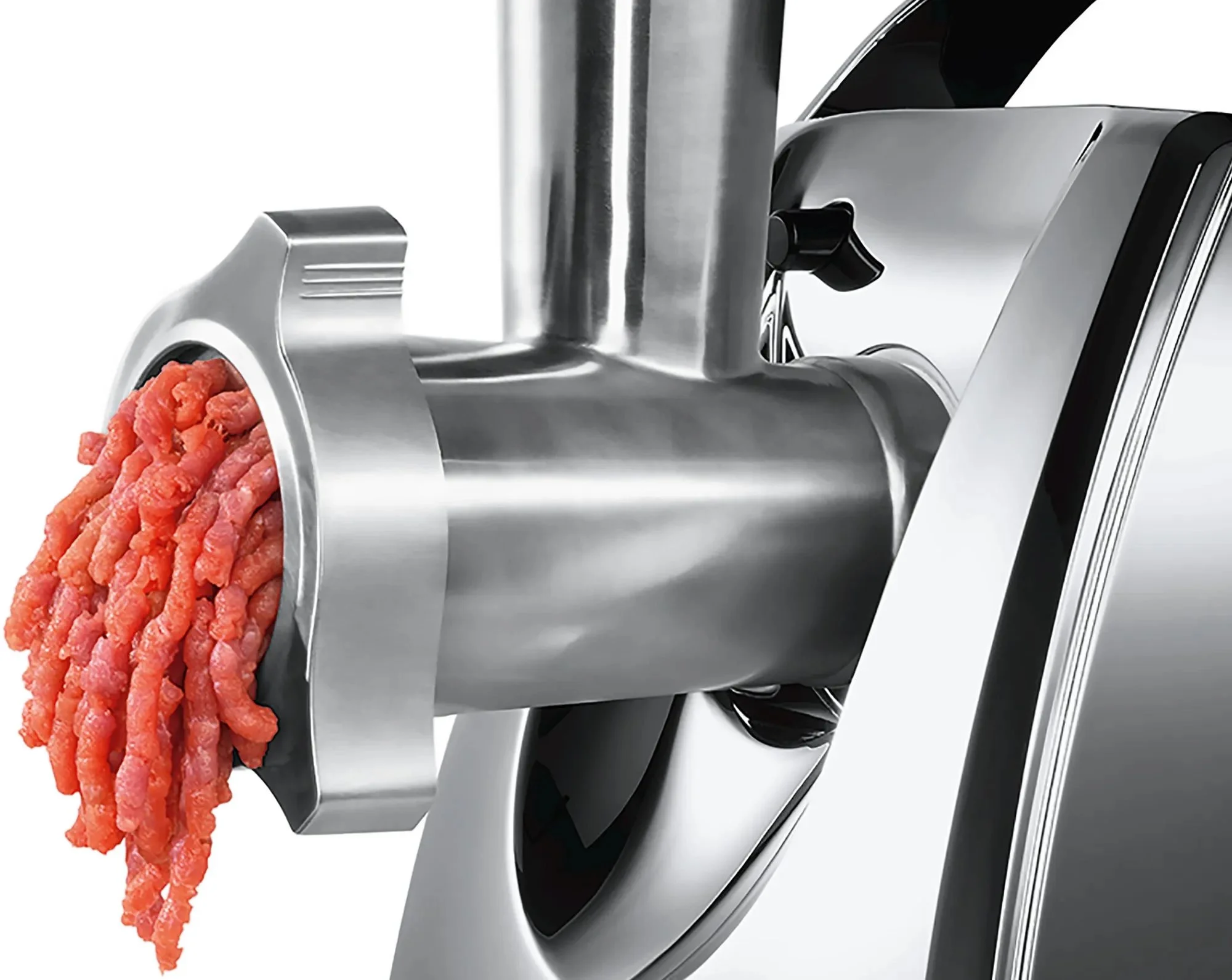 Мясорубка электрическая Bosch MFW67440 черный, 2000 Вт, 3.5 кг/мин, реверс, защита от перегрузки, насадки - 4