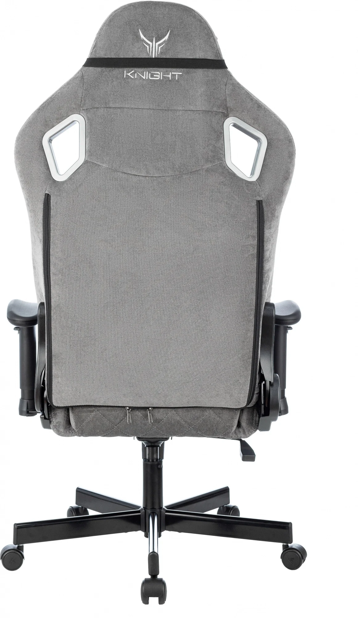Кресло игровое Knight Outrider LTD серый Light-19 с подголов. крестов. металл