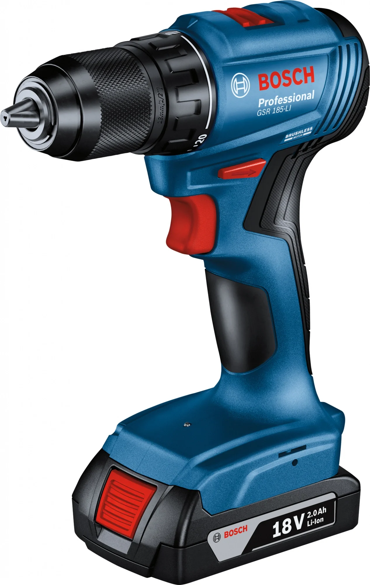 Дрель-шуруповерт Bosch GSR 185-LI аккум. патрон:быстрозажимной  (кейс  в  комплекте) (06019K3000)
