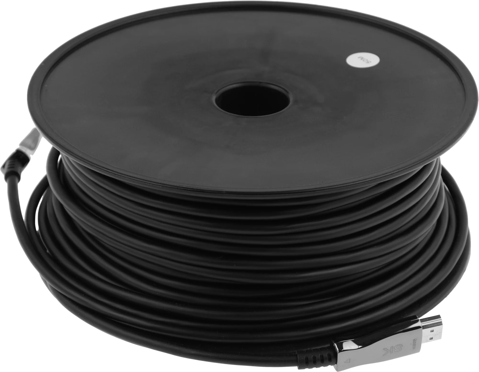 Шнур HDMI "шт" - HDMI "шт" 8K/60Гц, 4K/144Гц HDMI 2.1 AOC (Active Optical Cable) металл "позолоченный" 50.0м