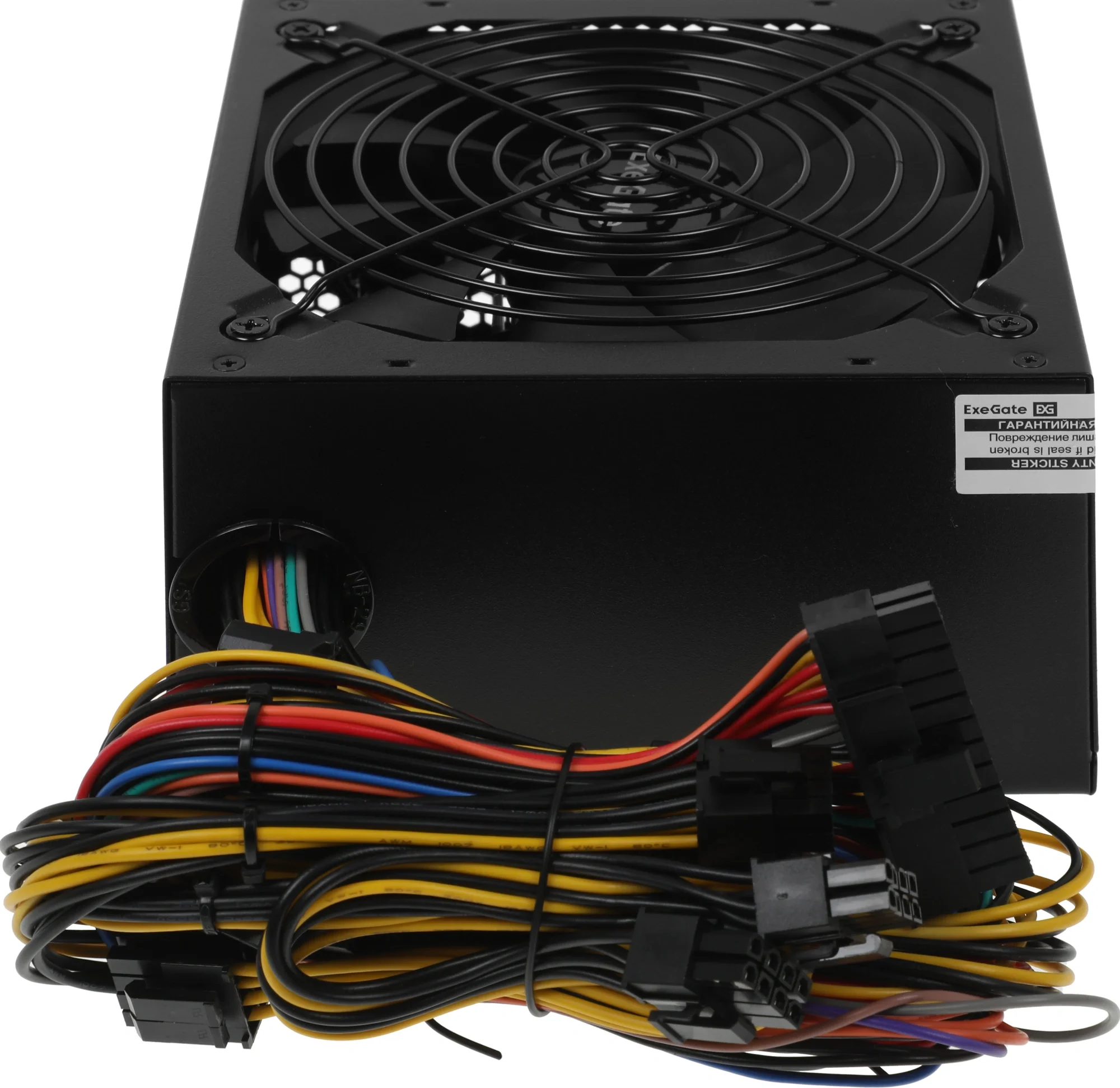 Блок питания Exegate EX221640RUS  450W 450PPX RTL, ATX, black, APFC, 14cm, 24p+(4+4)p, PCI-E, 4*IDE, 5*SATA, FDD