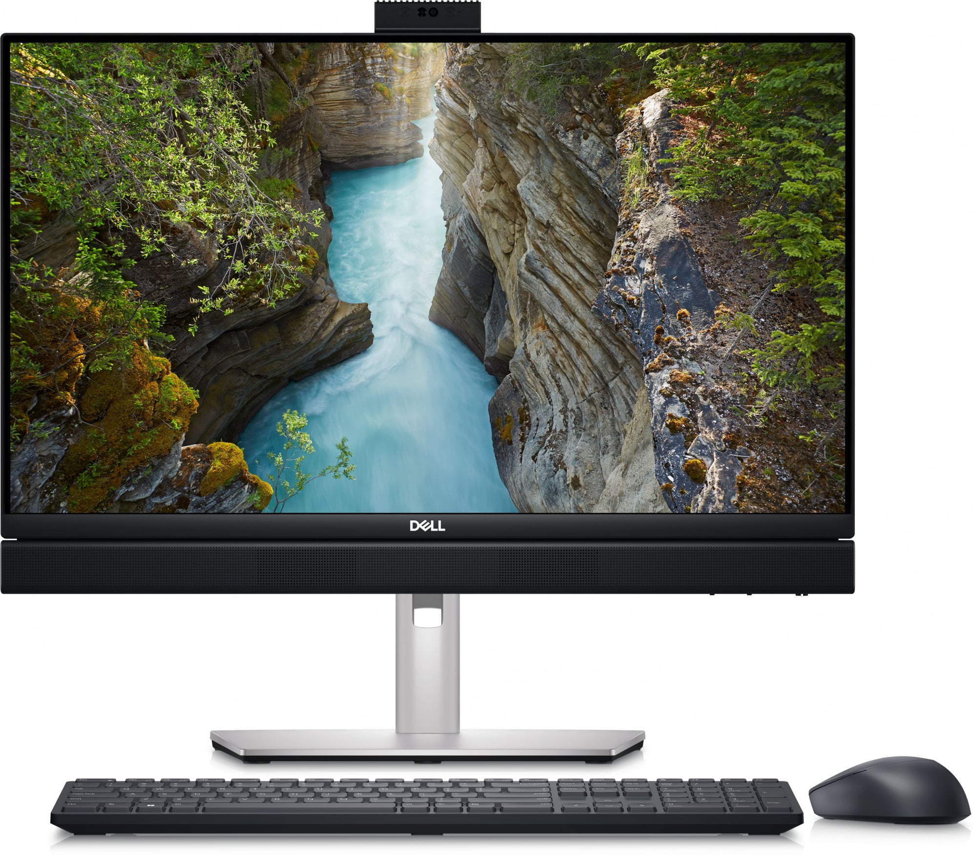 Моноблок Dell Optiplex 7410 Plus 23.8" Full HD i7 13700 (1.5) 16Gb SSD512Gb UHDG 770 Windows 11 Professional GbitEth WiFi BT 240W клавиатура мышь Cam черный 1920x1080