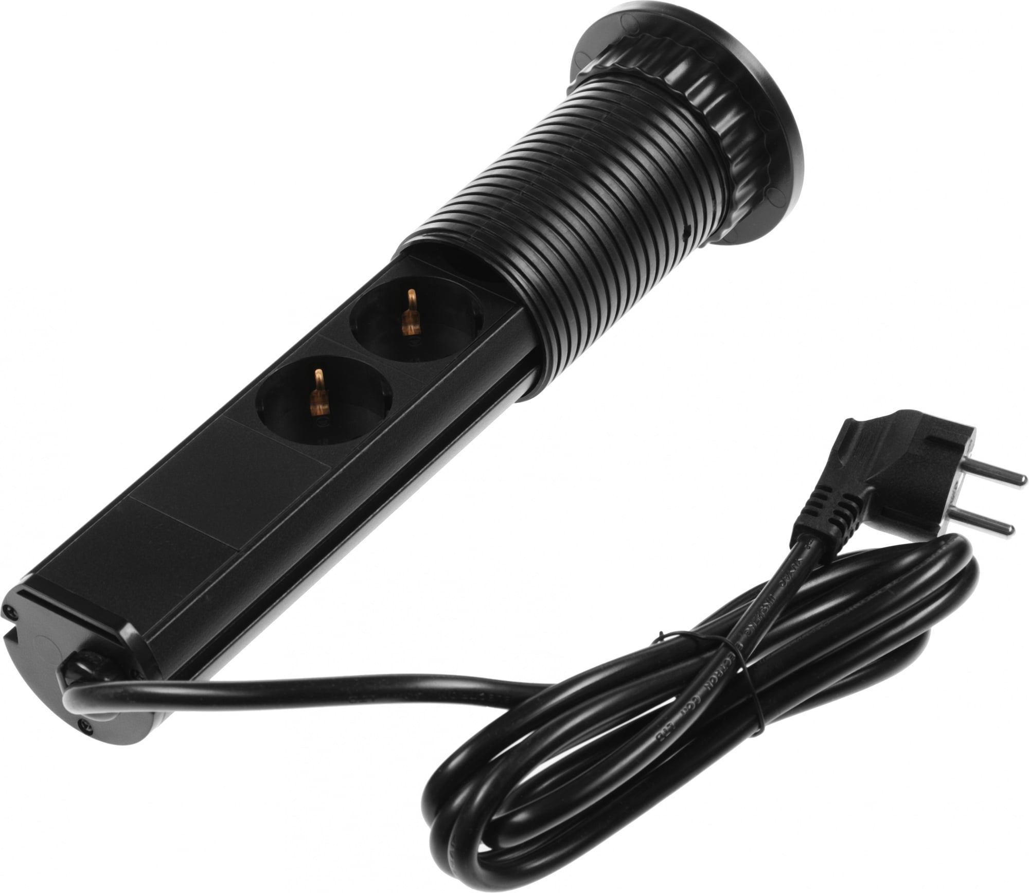 Сетевой разветвитель Premier PX/BL-VRT-3R-2USB-BLK, 3 розетки, 2×USB, 1.8м