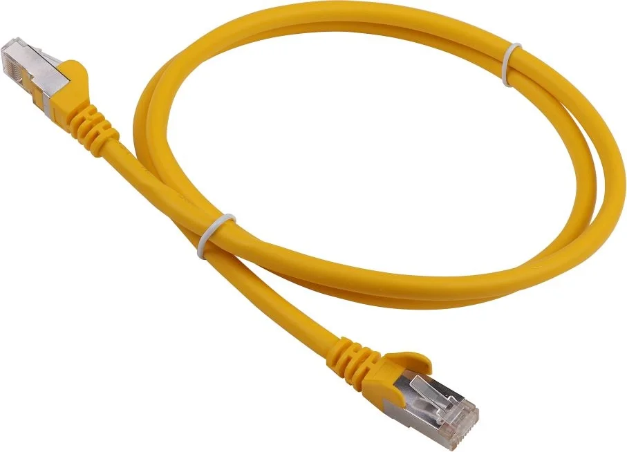 Кабель патч-корд Lanmaster LAN-PC45/S6A-5.0-YL RJ45 - RJ45, 4 пары, FTP, категория 6A, 5  м, желтый, LSZH