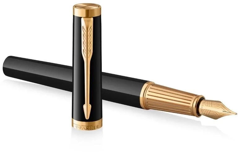 Ручка перьев. Parker Ingenuity Core F570 (2182005) Black GT  F  сталь  нержавеющая подар.кор.