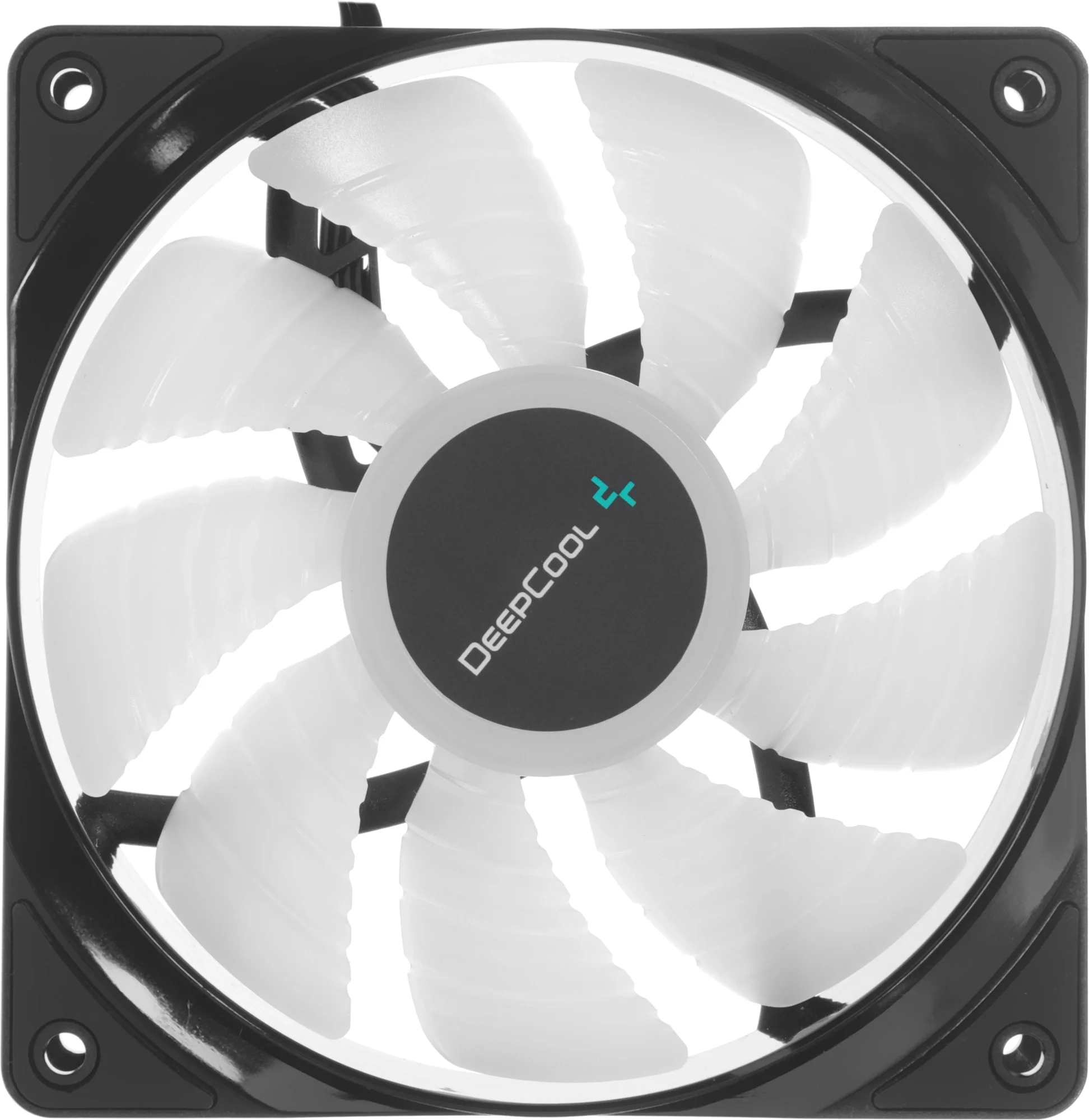 DP-FLED3-RF120-FS - Кулер для компьютерного корпуса, Deepcool, RF120FS DP-FLED3-RF120-FS, 120мм FRGB, 500-1500±10%об.мин, 56.5CFM, 27dB(A), 4pin, 120х120х25мм, Чёрный