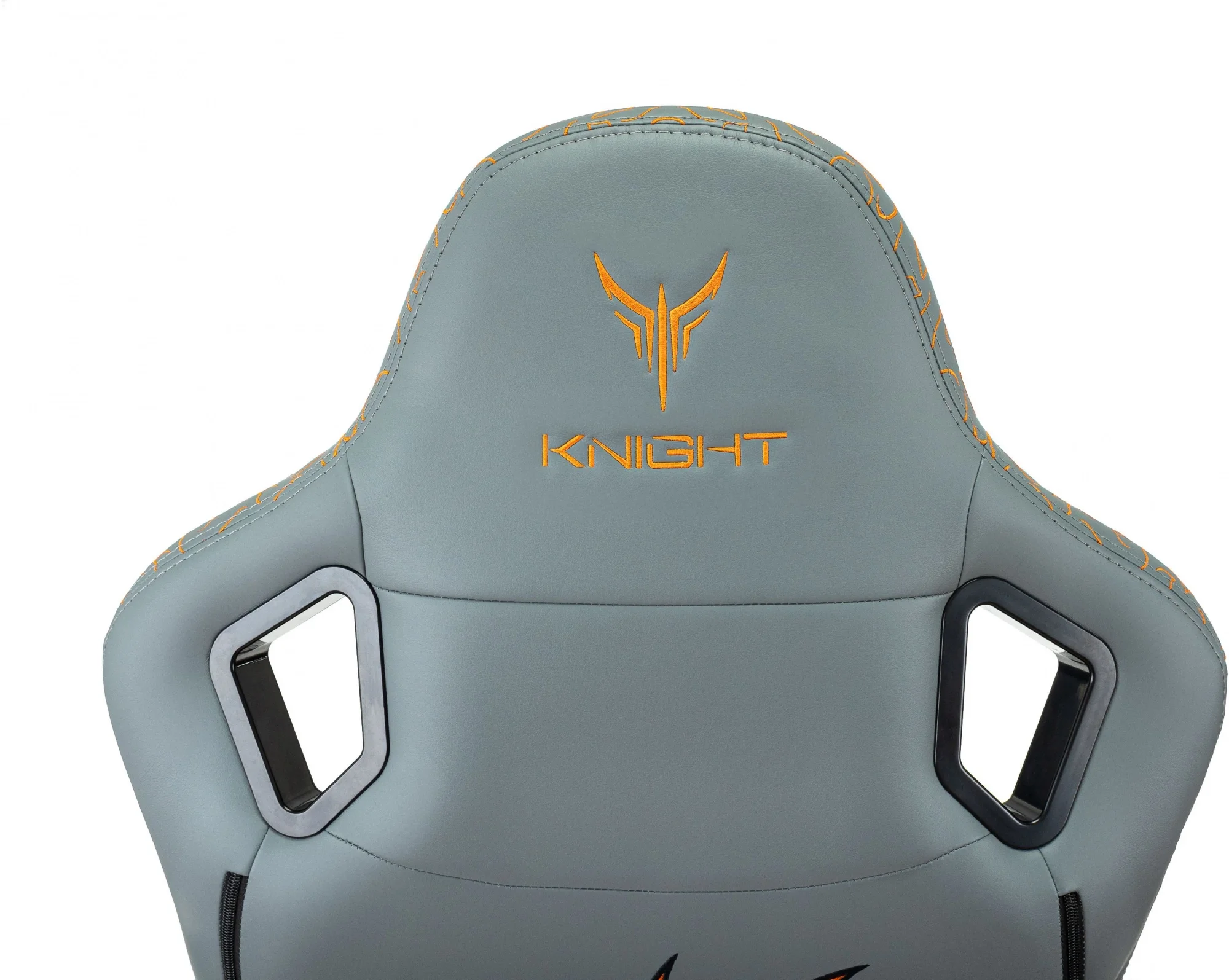 Кресло игровое Knight Craft Dragon серый экокожа крестов. металл