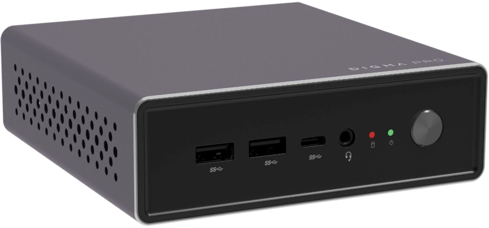 Неттоп Digma Pro Minimax U1 i3 1215U (1.2) 8Gb SSD256Gb UHDG Windows 11 Pro GbitEth WiFi BT 60W темно-серый/черный (DPP3-8CXW01)