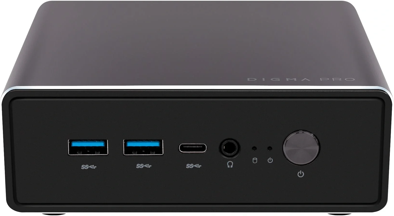 Неттоп Digma Pro Minimax U1 i5 1240P (1.7) 16Gb SSD512Gb Iris Xe Windows 11 Pro GbitEth WiFi BT 60W темно-серый/черный (DPP5-ADXW02)