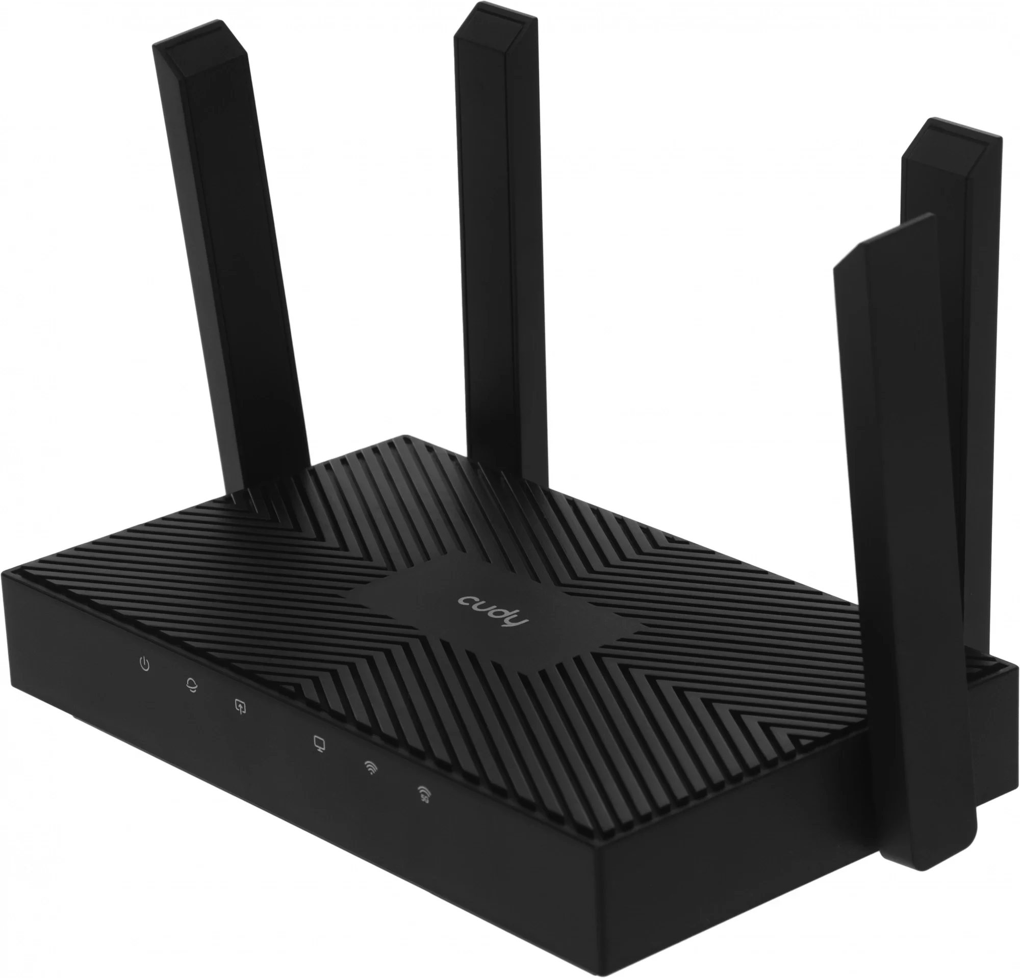 Маршрутизатор/ AX3000 Gigabit Dual Band Wi-Fi 6 Mesh Router, Chipset MT7981BA+MT7976CN+MT7531AE, 802.11ax/ac/a/b/g/n, 2402Mbps at 5GHz + 574Mbps at 2.4GHz, 4 10/100/1000Mbps Ports, 4 x 5dBi fixed antennas, WiFi router/AP/ Repeater/WISP Mode, PPTP/L2TP/OpenVPN/WireGuard, MU-MIMO, Guest network, WPS, DDNS,  IPv6, IPTV, WOL, WPA3, TR069/TR098/TR111/TR181,  Cudy Mesh, Cudy APP