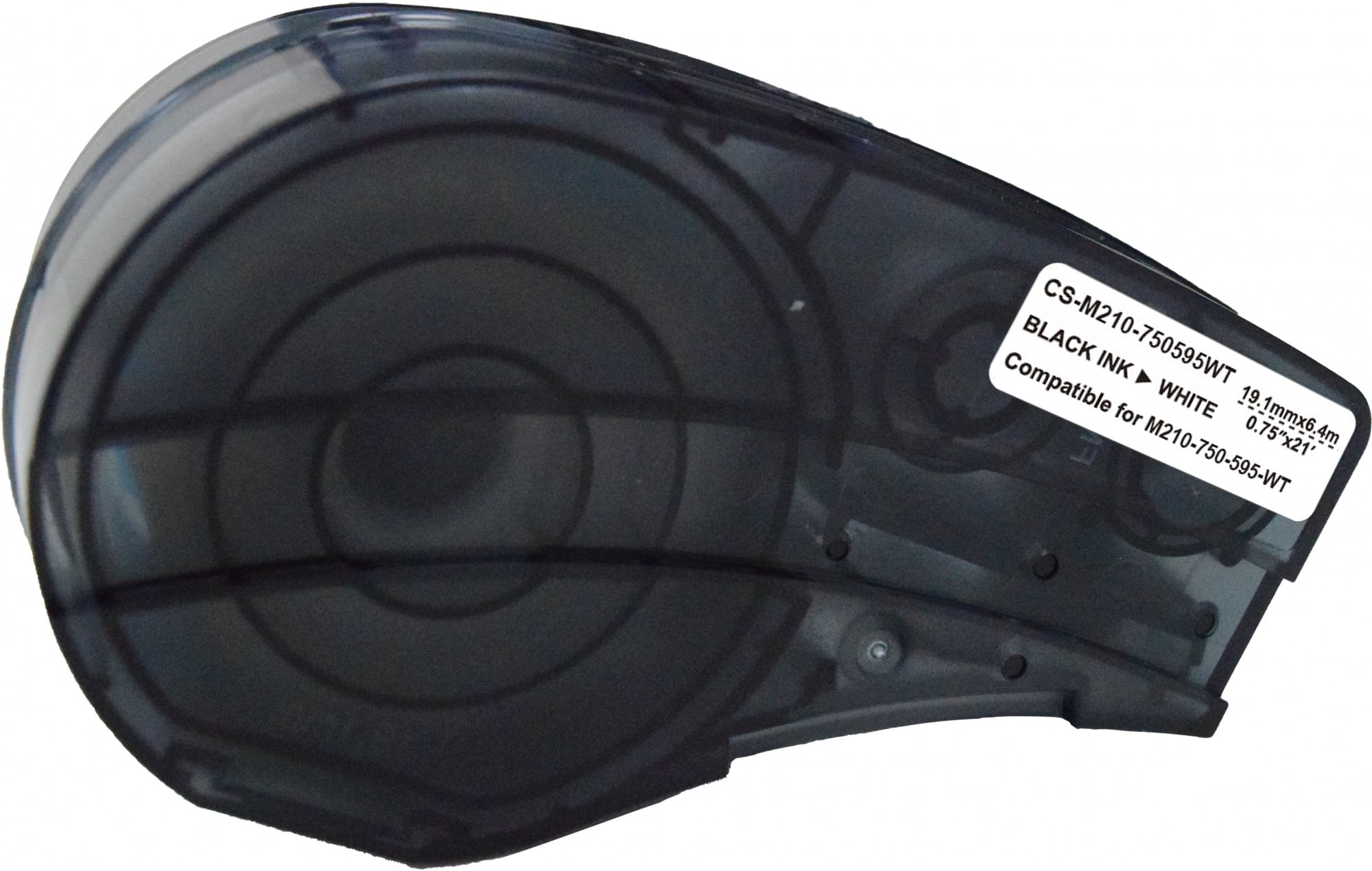 Картридж ленточный Cactus CS-M210-750595WT M210-750-595-WT черный на белом 19.1x6.4 для Brady M210/M211/M210-LAB без чипа