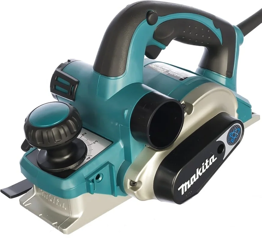 Makita KP0810C Рубанок [KP0810C] {1050Вт,12000об\м,ширина-82мм,глуб-4мм,3.2кг,кор,парал упор}