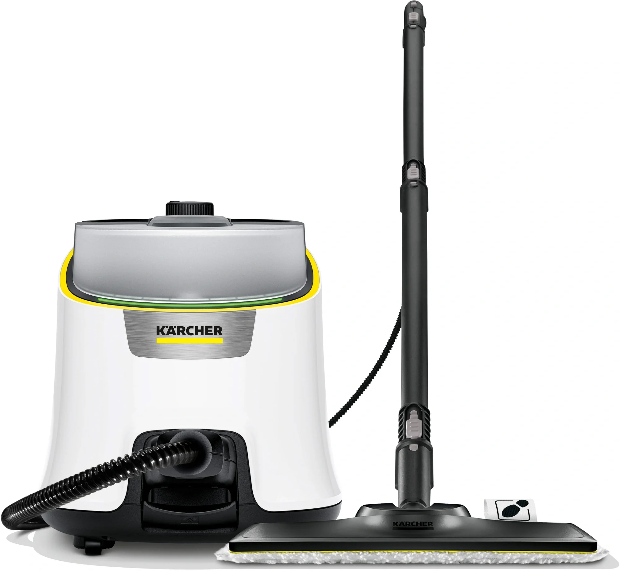 Пароочиститель Karcher SC 4 Deluxe Iron EasyFix белый, напольный, 2200 Вт, 60 г/мин, 1300 мл