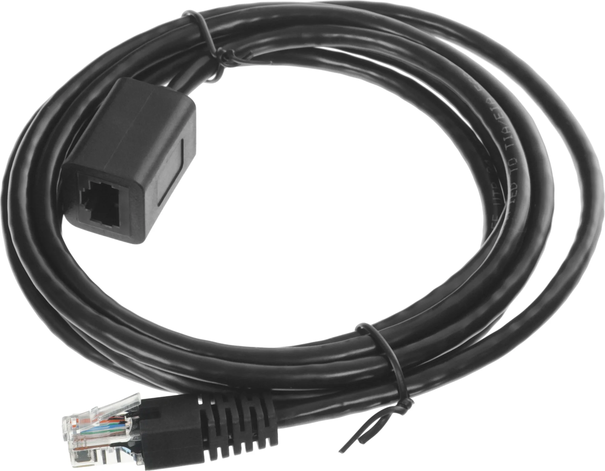 Патч-корд Buro BU-C5EXTND-2M-B UTP cat.5E 2м черный  RJ-45 (m)-RJ-45 (f)