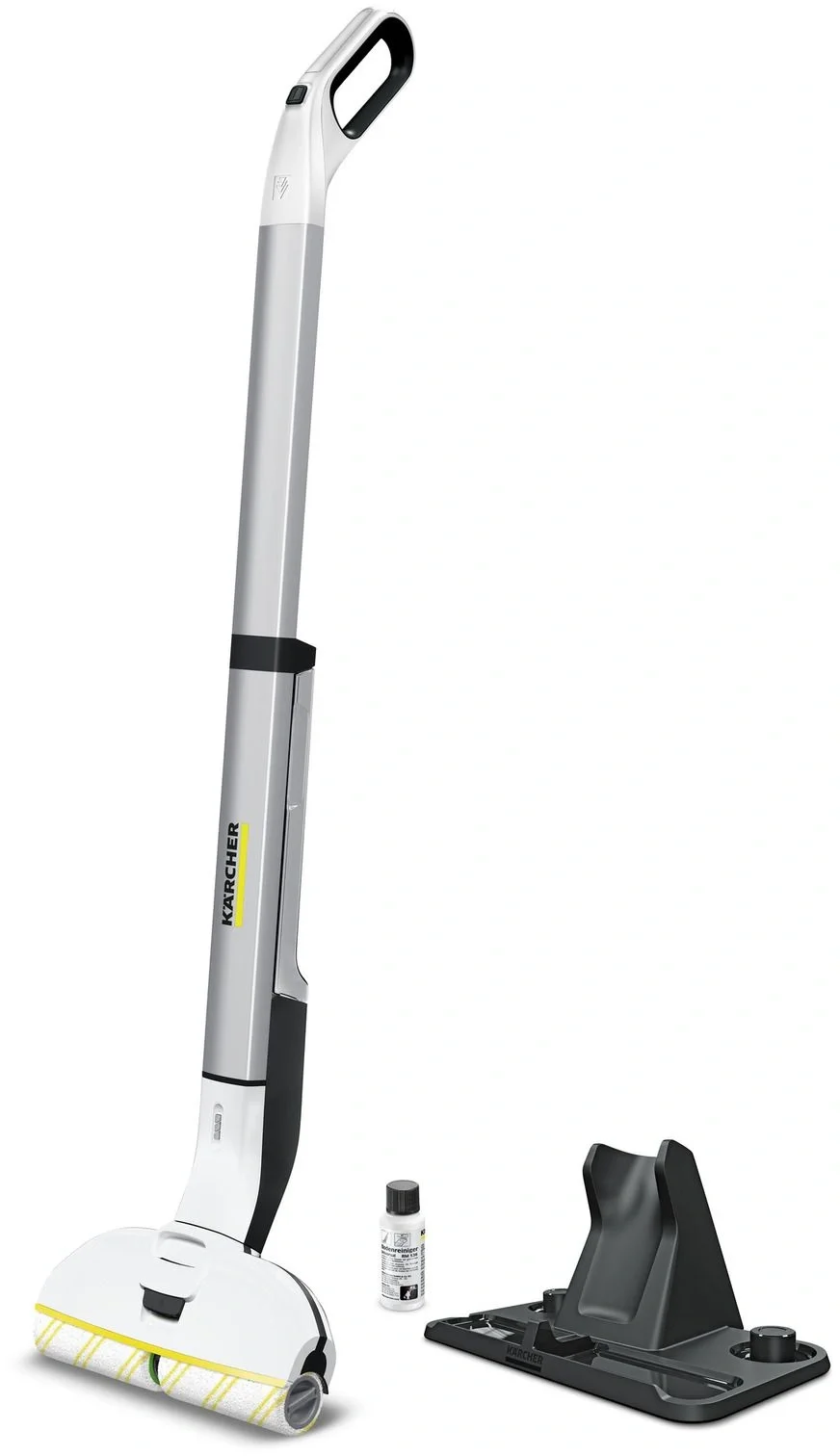 Электрошвабра Karcher EWM 2 белый/серый, питание от аккумулятора, уборка влажная, пылесборник 0.36 л