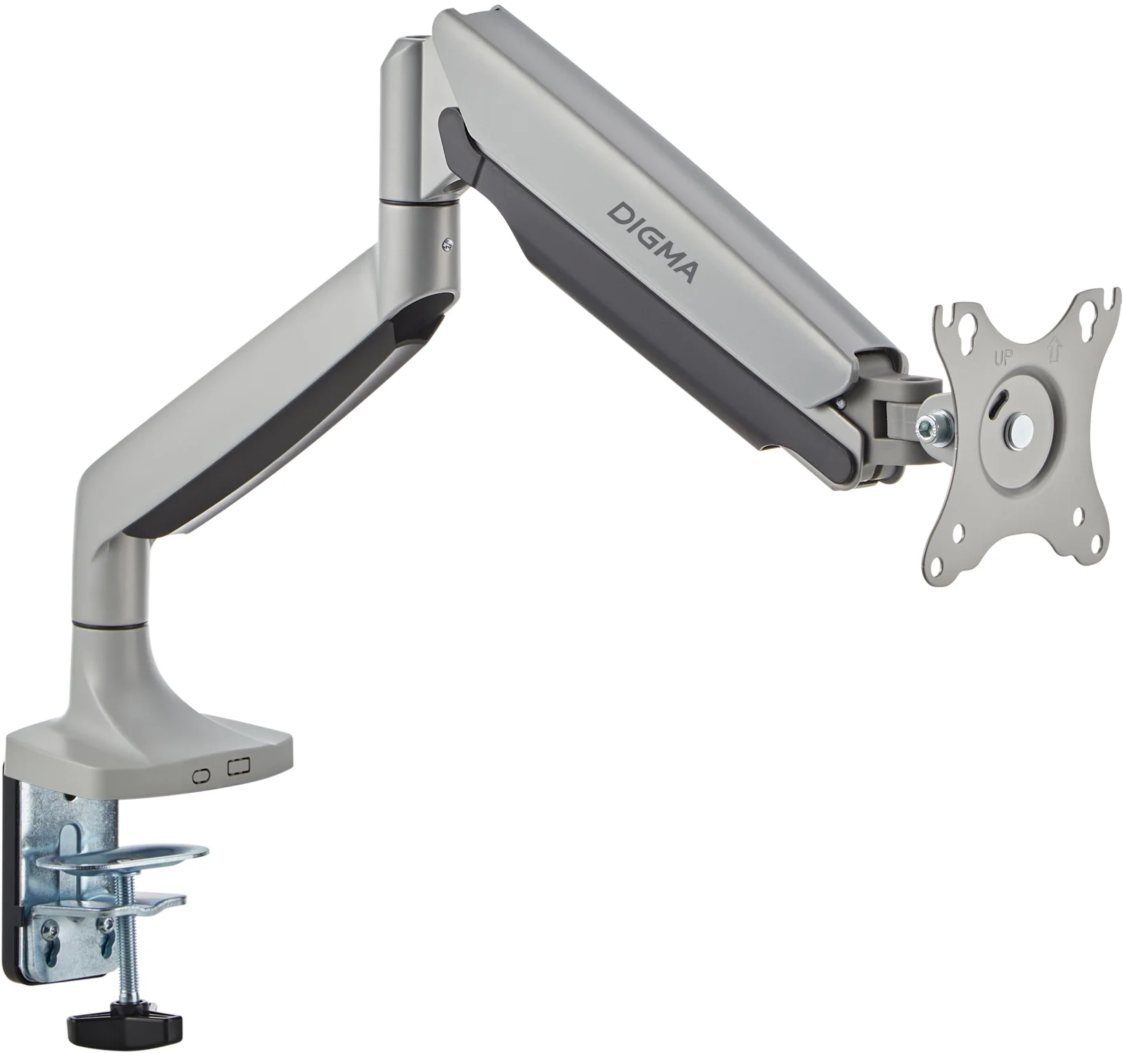 Кронштейн для мониторов ЖК Digma D-MM301 серый 17"-45" макс.15кг крепление к  столешнице  поворот  и наклон