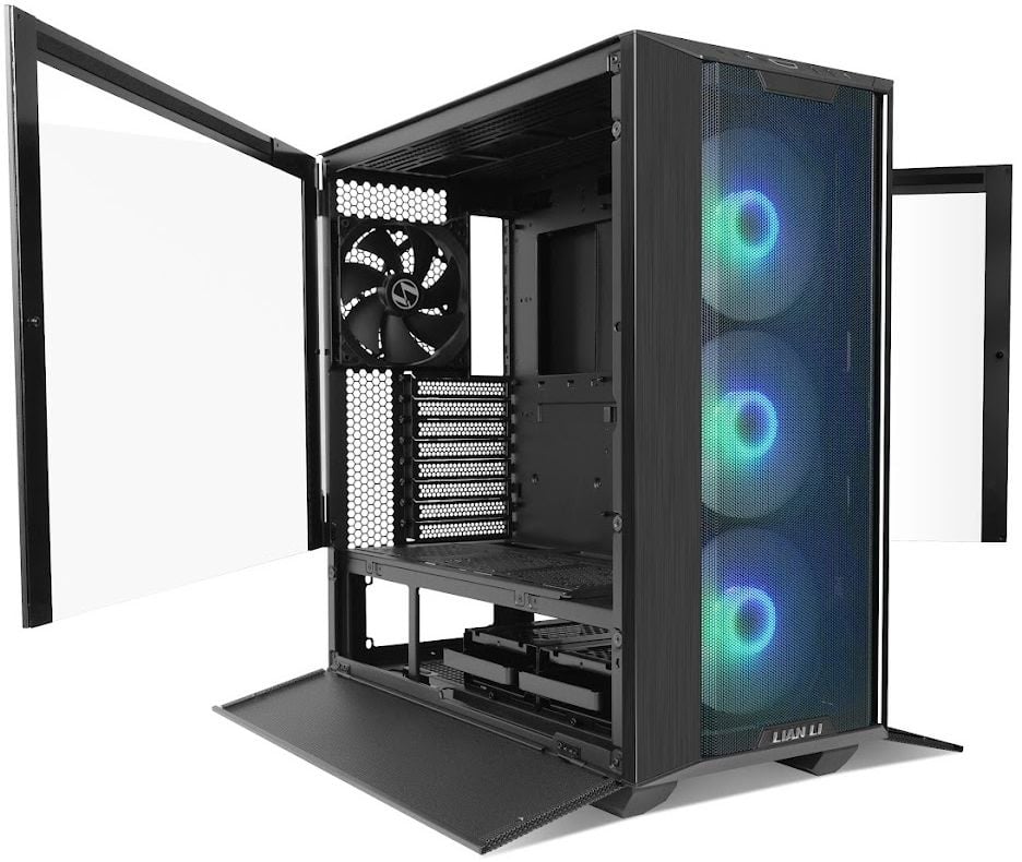 Корпус Lian-Li Lancool III RGB черный ATX 10x120mm 3x140mm 2xUSB3.0 audio bott PSU [G99.LAN3RX.10R]
