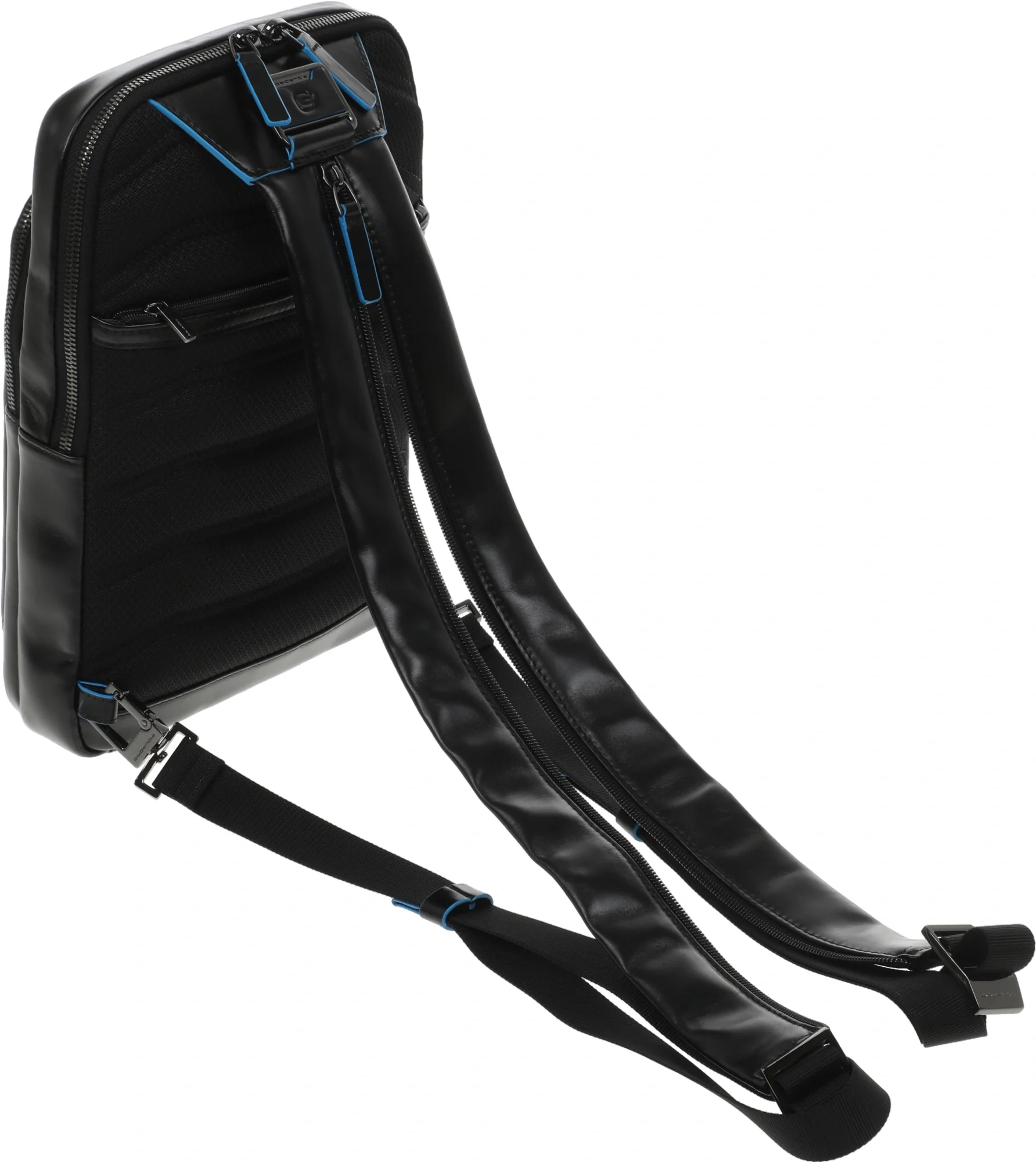 Рюкзак слинг мужской Piquadro Blue Square CA6589B2/N черный натур.кожа