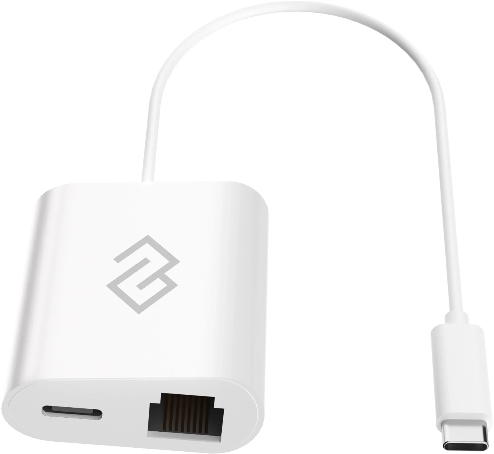 Порт-репликатор Digma - DS-960, USB Type C, 1-RJ45, PD 65 Вт, цвет белый, DS-960