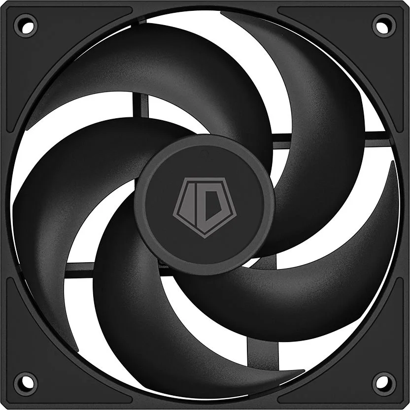 Вентилятор для корпуса ID-COOLING AS-140-K 140x140x25мм (60шт./кор, PWM, резиновые углы, черный, 300-1800об/мин, супертихий) BOX