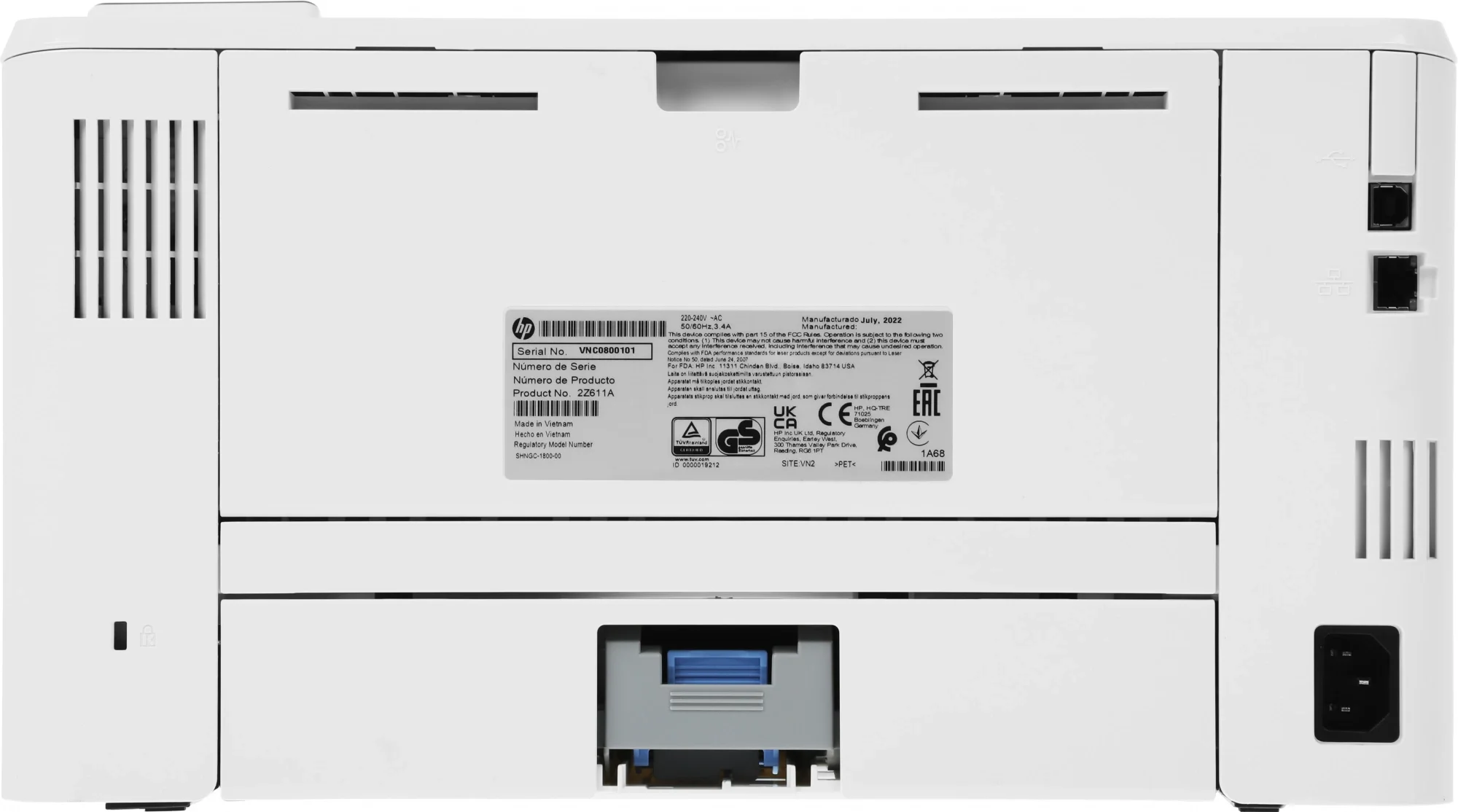 Принтер лазерный HP LaserJet Pro 4003N (2Z611A) A4 белый