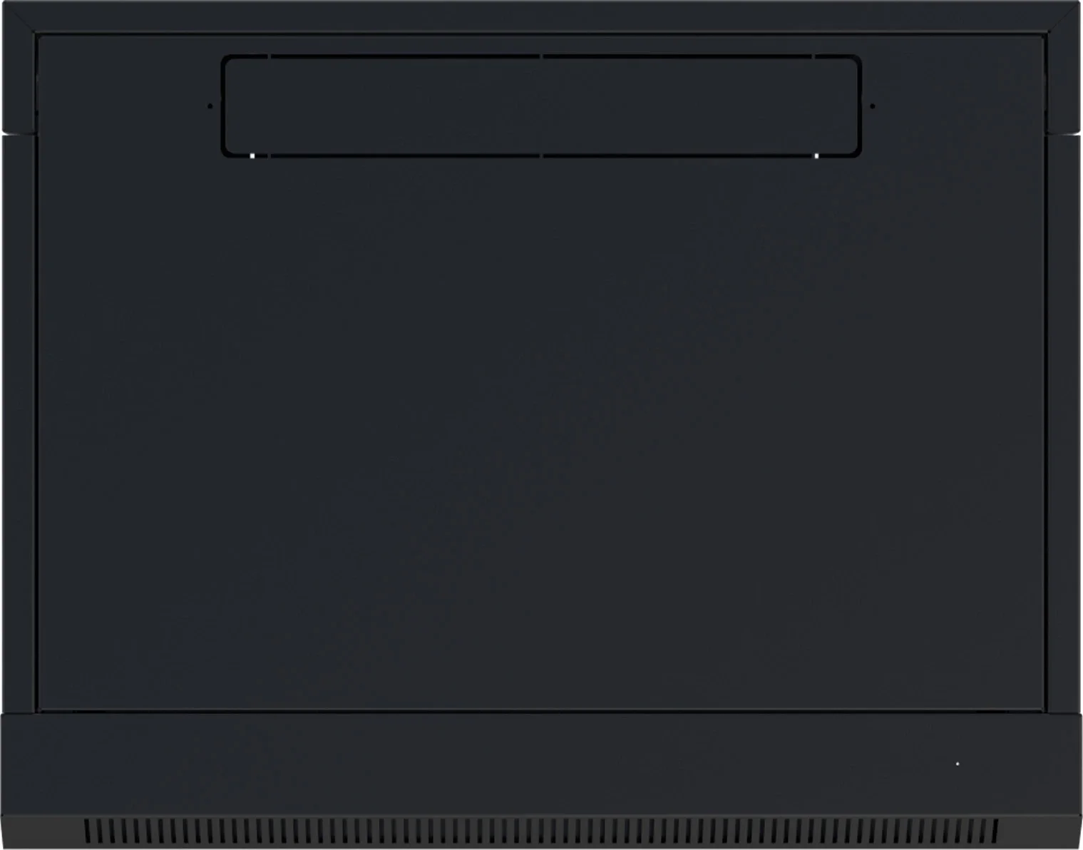 NTSS Шкаф настенный телекоммуникационный NTSS W 9U 600х450х500мм, 2 профиля 19, дверь стеклянная, боковые стенки съемные, задняя стенка, разобранный, черный RAL 9005 NTSS-W9U6045GS-BL
