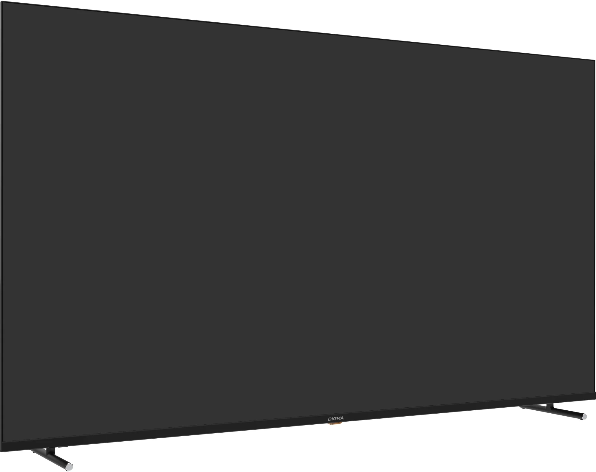 Телевизор LED Digma 65" DM-LED65UBB33 Яндекс.ТВ Frameless Metal черный/черный 4K Ultra HD 60Hz DVB-T DVB-T2 DVB-C DVB-S DVB-S2 USB WiFi Smart TV