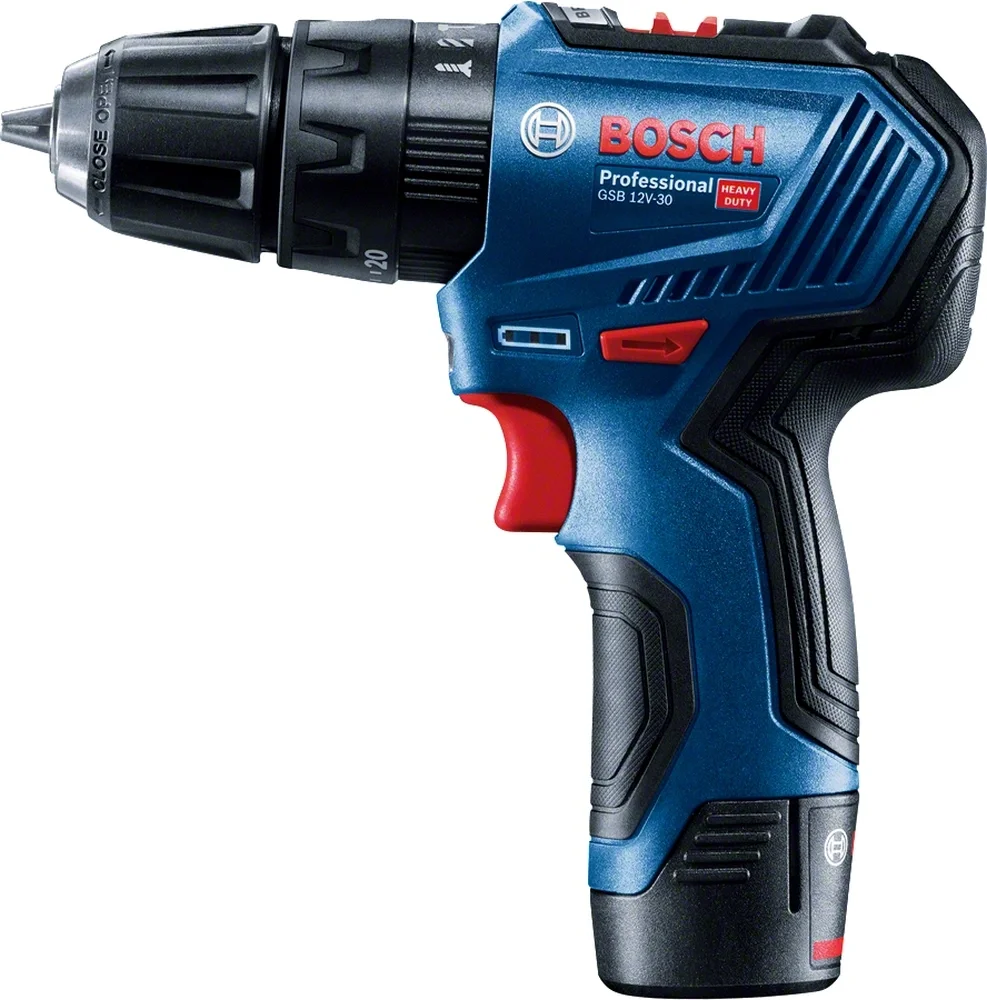 Дрель-шуруповерт Bosch GSB 12V-30 аккум. патрон:быстрозажимной  (кейс  в  комплекте) (06019G9100)