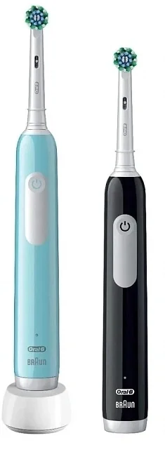 80714511 Набор электрических зубных щеток Oral-B  Pro  Series  1 бирюзовый/черный