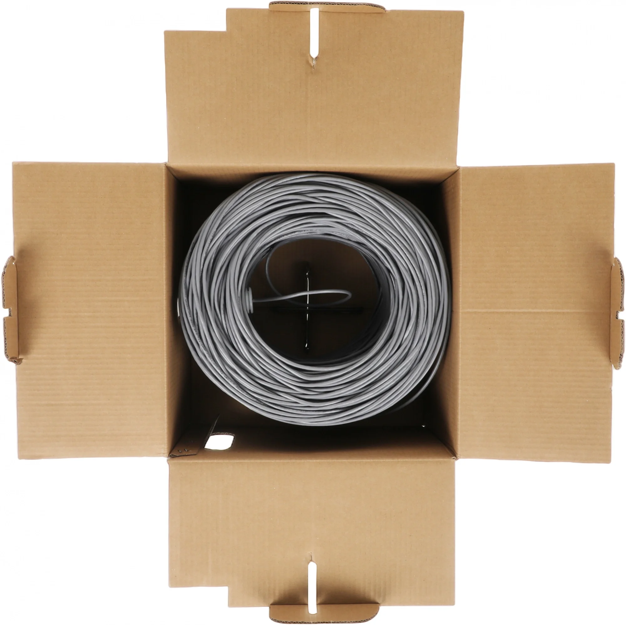Кабель витая пара PROconnect 01-0052, U/UTP Cat.5e, PVC, indoor, 305м, серый