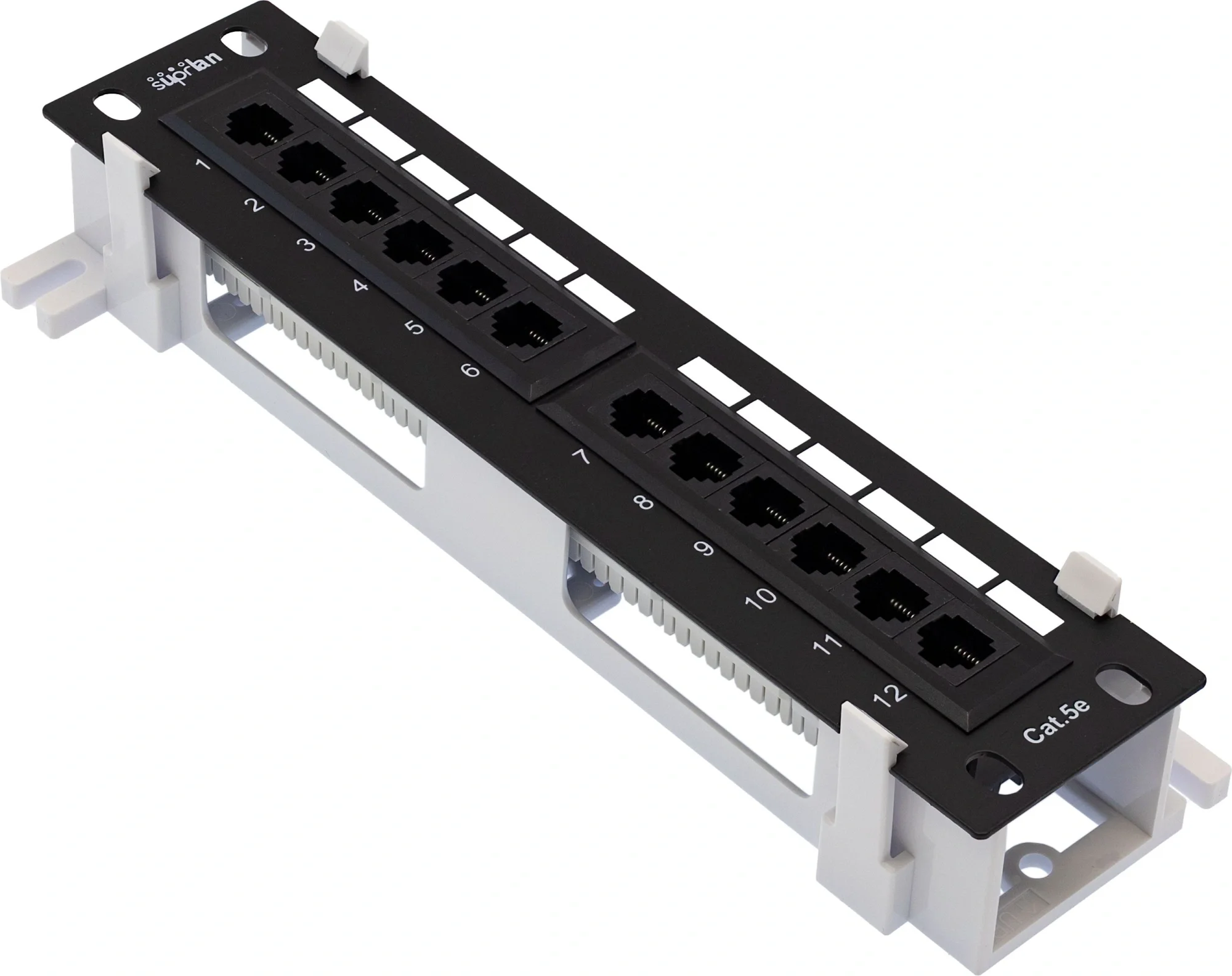 Патч-панель Suprlan - Patch, 12-ports, кат. 5e, UTP, RJ-45, IDC Dual, 1U, 10-0407