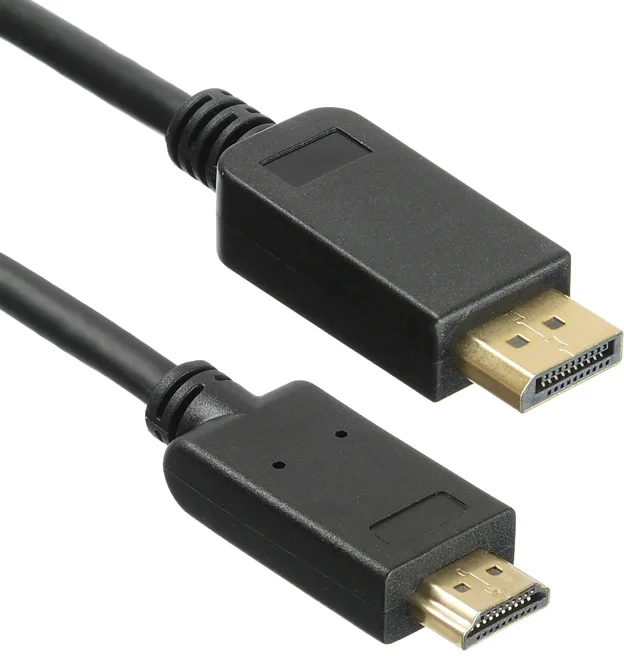 Видео кабель KingPrice - KP-DP1.1-HD1.4, DisplayPort (M) -> HDMI (M), DisplayPort 1.1/HDMI 1.4, 1.5 м, цвет чёрный, KP-DP1.1-HD1.4-1.5M