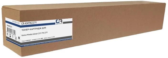 Картридж лазерный CopyRite CR-KMTN227Y TN-227Y желтый (24000 стр.) для Konica Minolta bizhub C257i