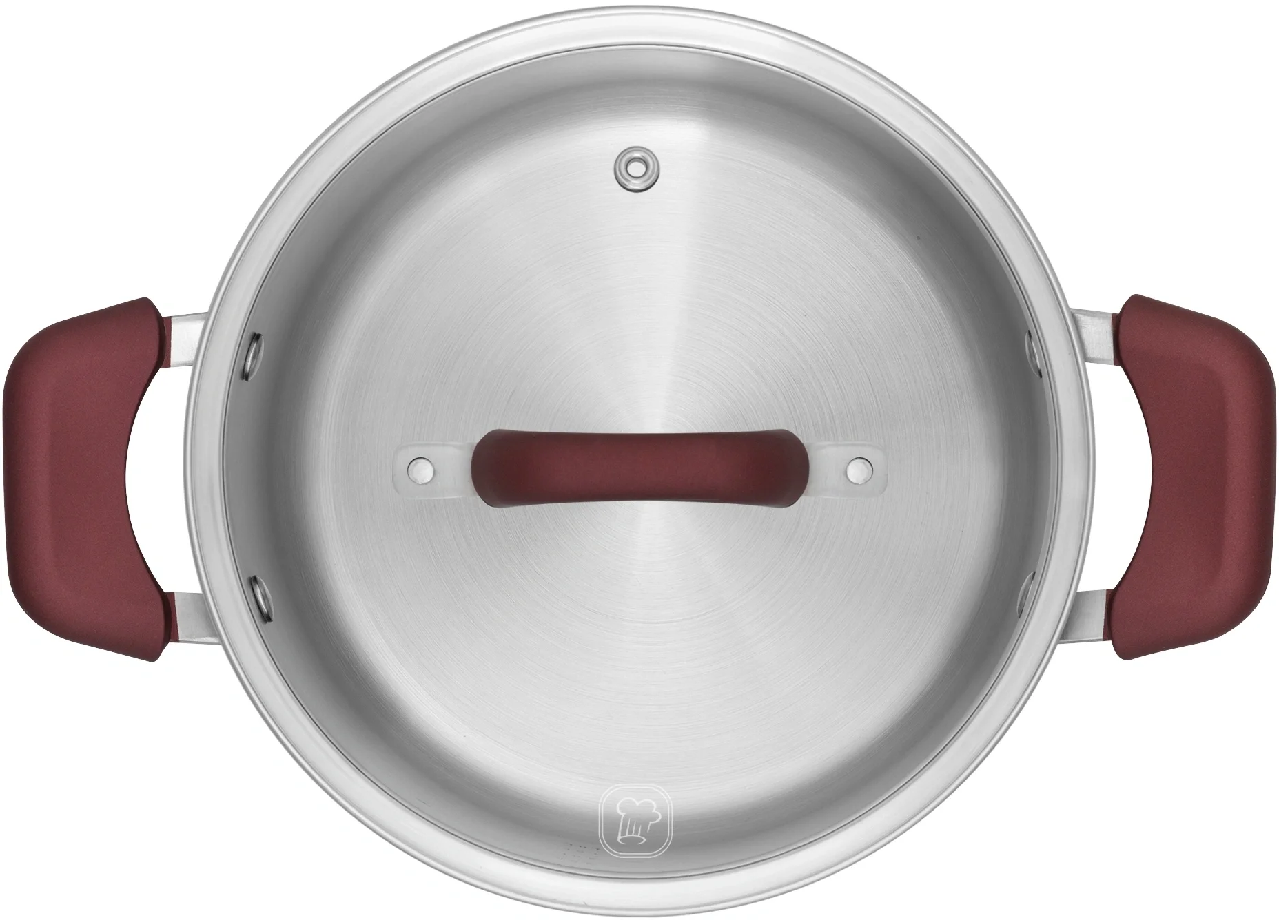 Кастрюля Rondell Bojole RDS-737 5.6л. d=24см  (с крышкой) стальной
