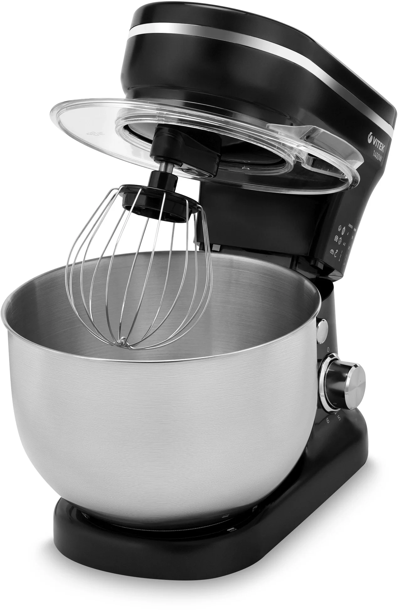 Кухонная машина Vitek VT-1441, планетарное вращение, 1400 Вт, черный