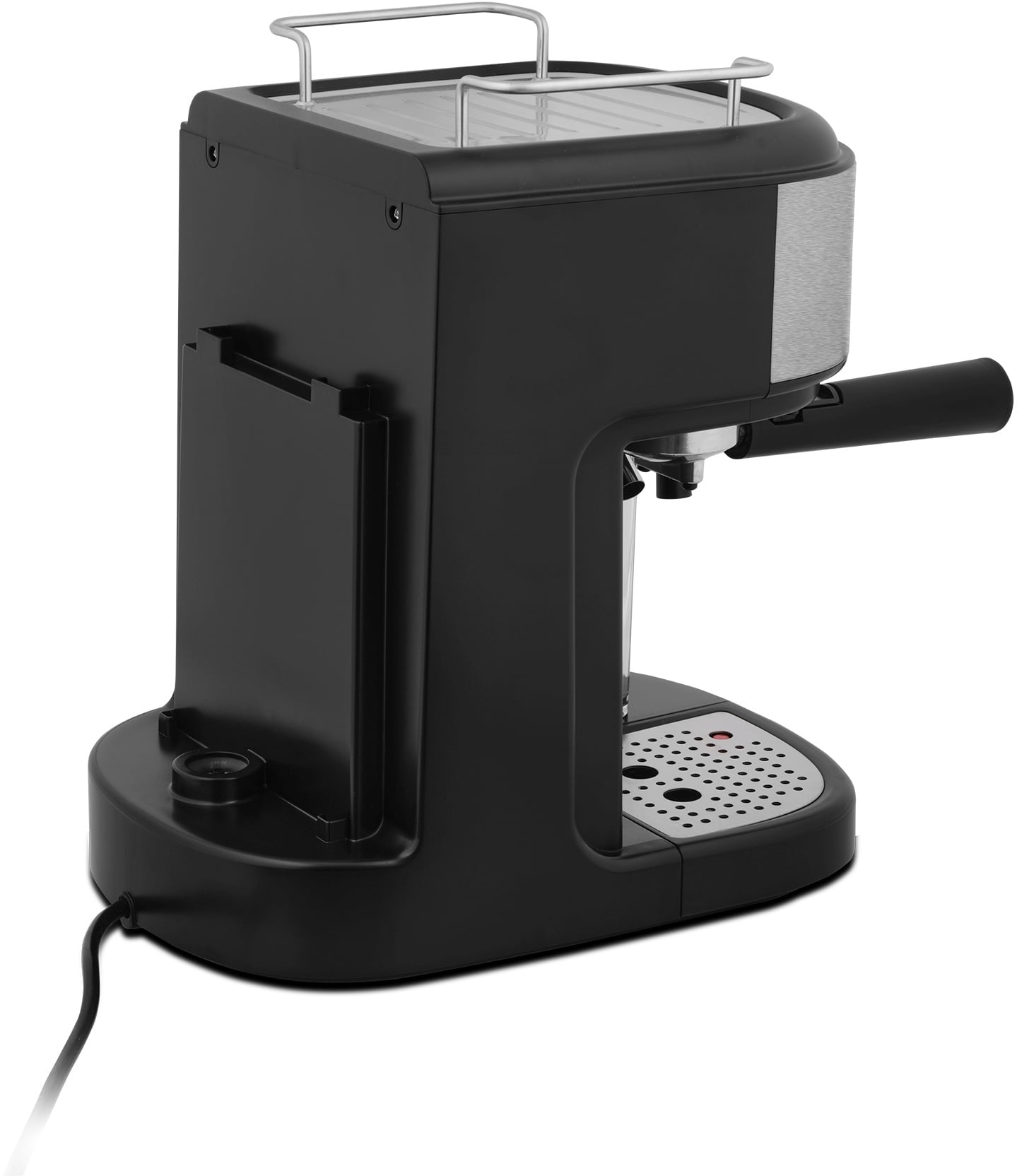 Кофеварка рожковая Vitek Metropolis VT-8489 черный/нержавеющая сталь, 1,5 л, 1250Вт, 15 бар